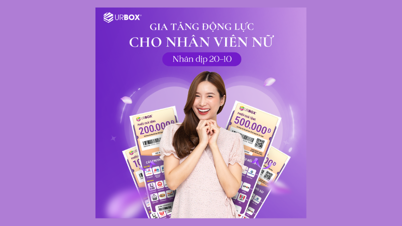 Phiếu quà tặng cho nhân viên nữ dịp 20/10
