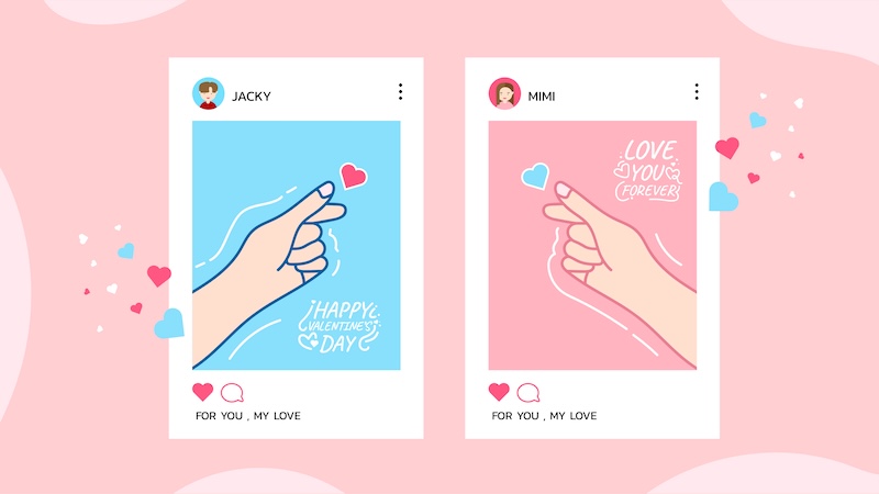 Caption hay về tình yêu ngắn gọn, dễ đăng status hoặc story Facebook, Instagram