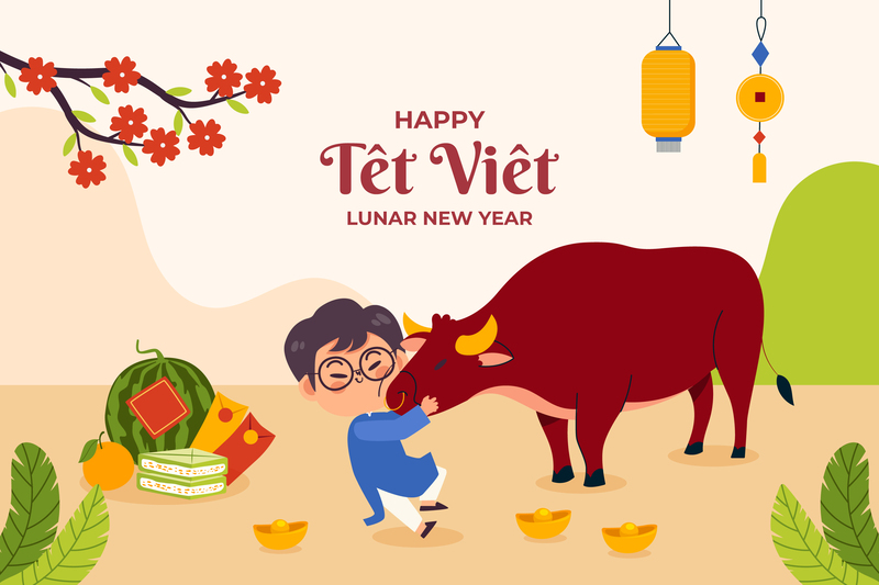 Alt: Lời chúc mừng năm mới đồng nghiệp dùng cho mạng xã hội