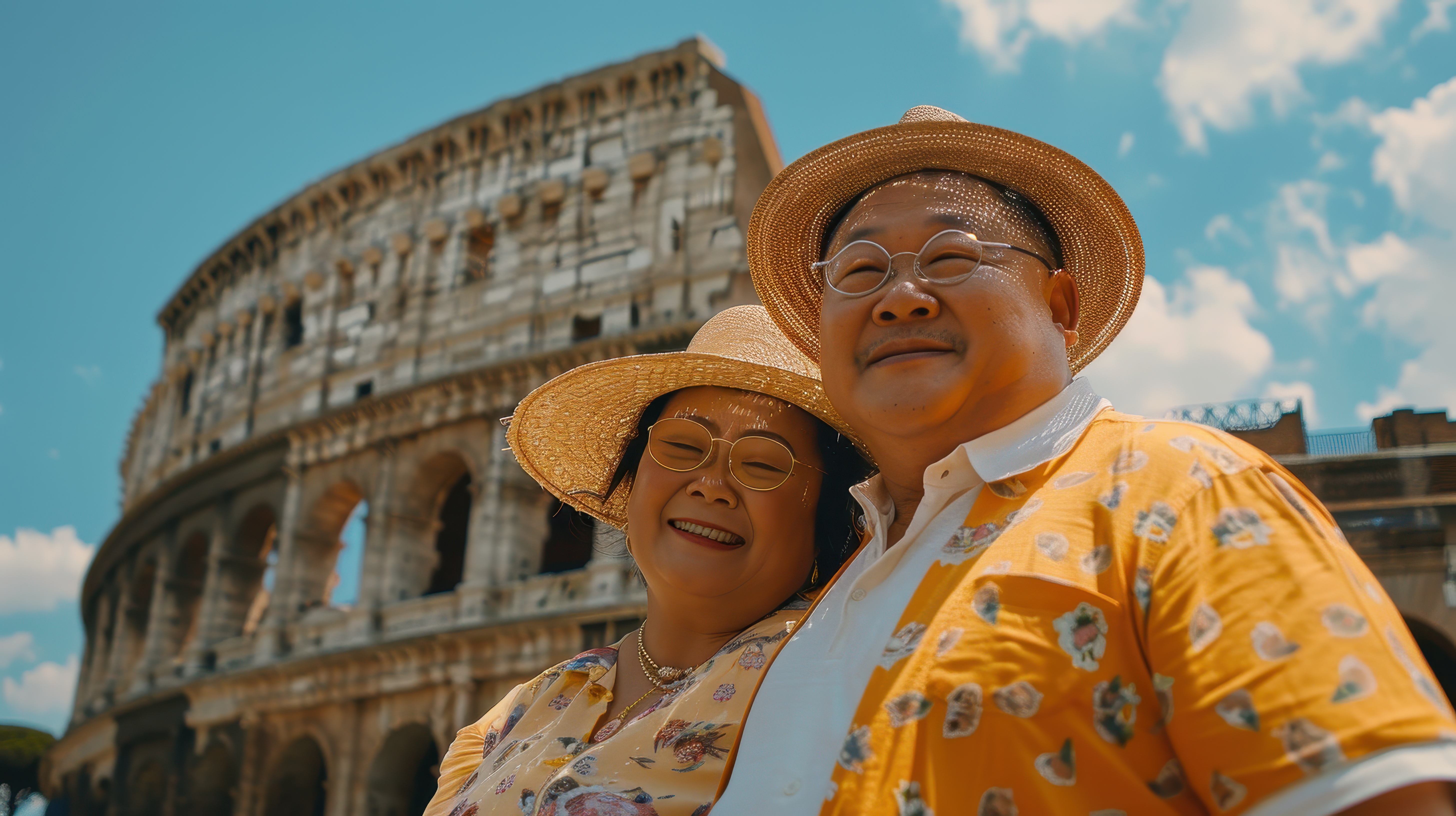 Ba mẹ du lịch cùng nhau để mừng thọ