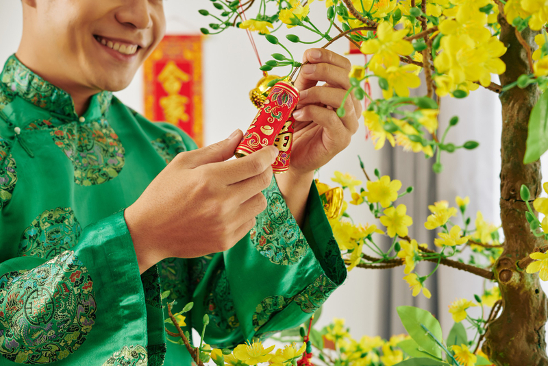 Alt: Concept tổ chức year end party theo phong cách Tết Việt truyền thống.