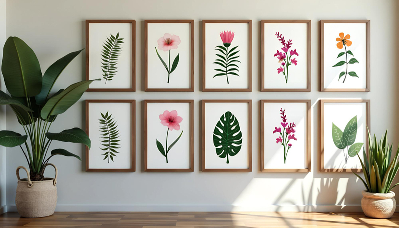 Alt: Tranh treo tường trang trí dịp Tết dành cho bố mẹ.