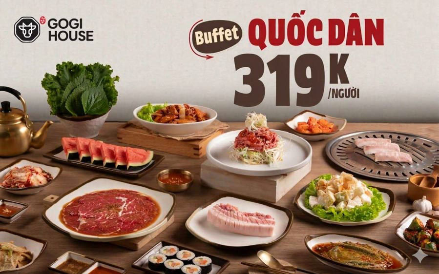 gogi menu buffet