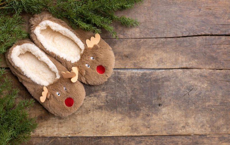 Dép bông mềm mùa Giáng sinh