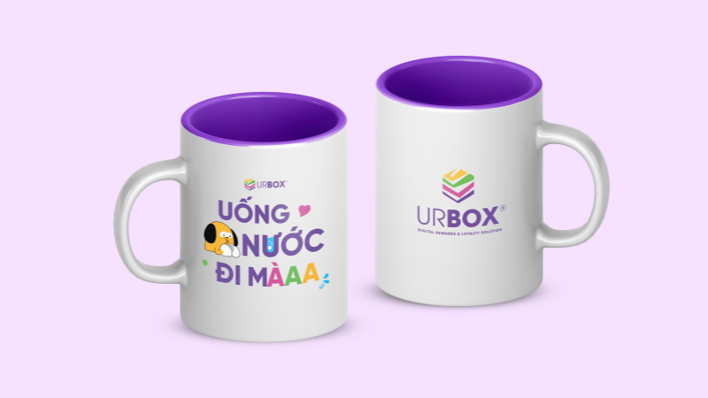 Cốc uống nước in hình phù hợp làm quà tặng 20/10 cho nhân viên nữ
