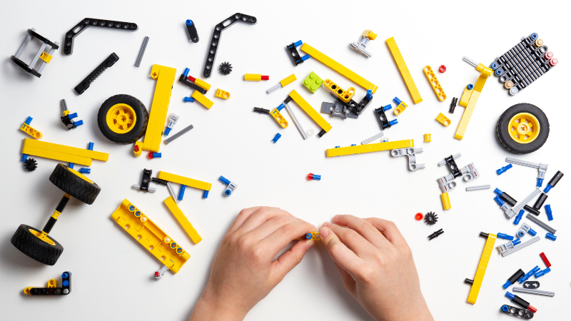 Mô hình lego giúp phát triển tư duy và gắn kết đồng đội