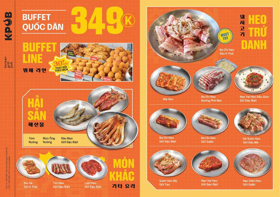 menu k-pub