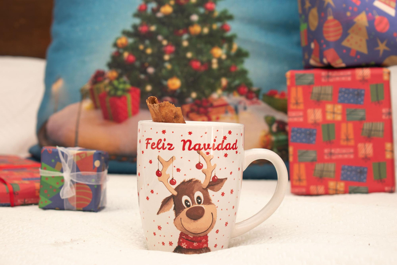 Ly cốc in hình mùa Noel dùng tặng quà