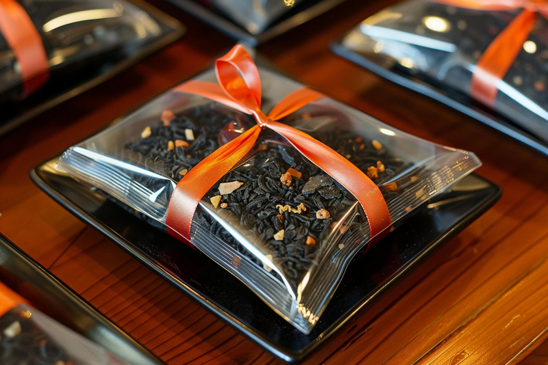 Alt: Trà thảo mộc cao cấp làm quà cưới tặng khách.