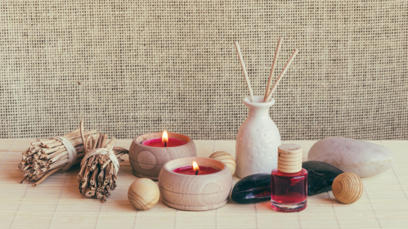 Bộ nến thơm, tinh dầu