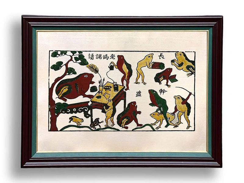 Tranh Đông Hồ Việt Nam làm quà tặng doanh nhân nước ngoài