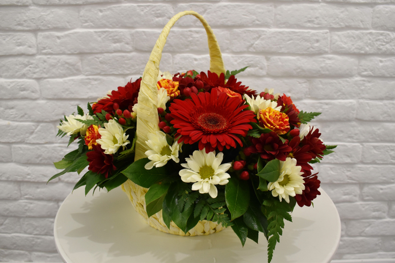 Lẵng hoa tươi làm quà tặng khai trương