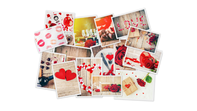 Album kỷ niệm tình yêu ngọt ngào giữa hai người