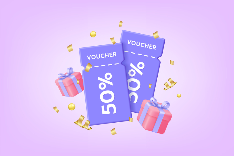 Voucher quà tặng điện tử tiện lợi cho các chiến dịch quảng cáo tặng quà.