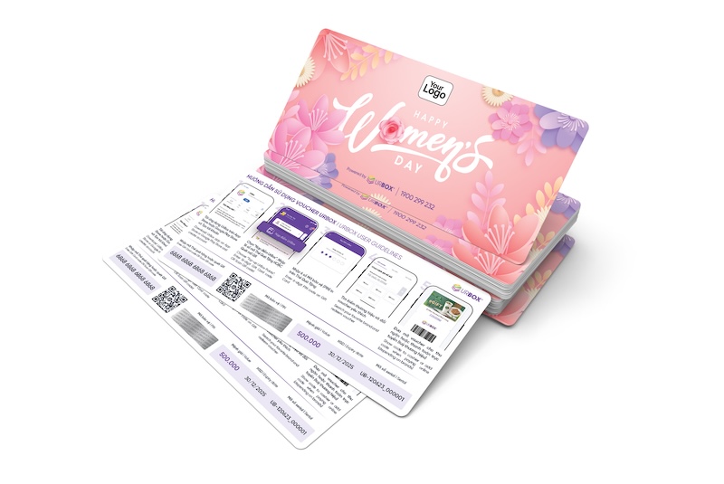 Chọn voucher UrBox làm quà tặng 8/3 cho khách hàng nữ.