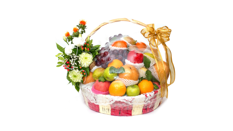 Giỏ trái cây tươi nhiều loại dành cho sếp người Trung Quốc