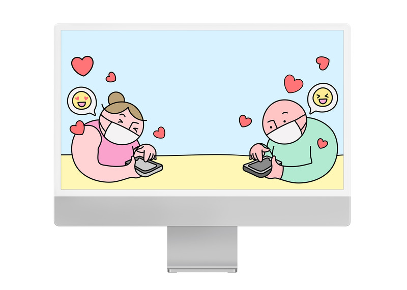 Alt: Ảnh chibi - quà sinh nhật độc đáo hài hước thể hiện tình cảm ngọt ngào.