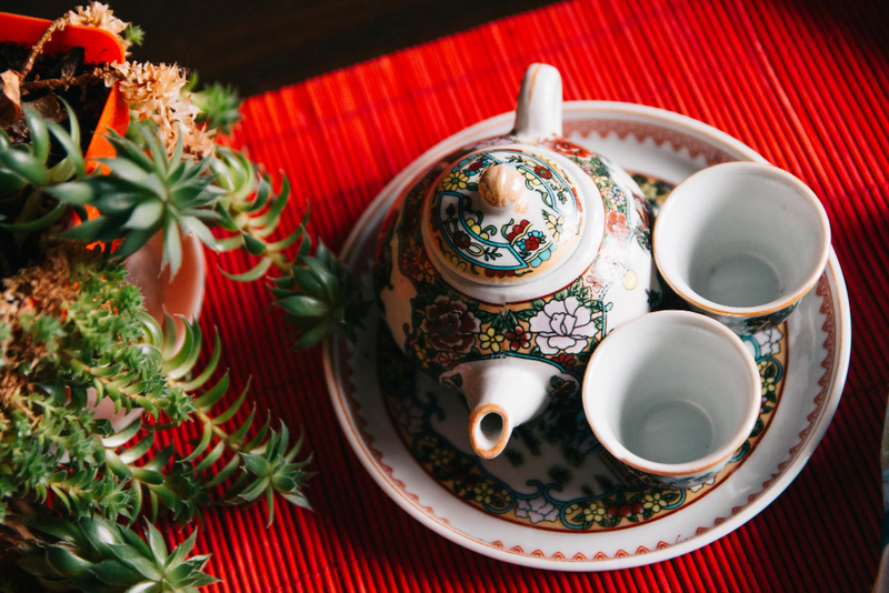 Alt: Set trà Tết sang trọng tặng thầy cô