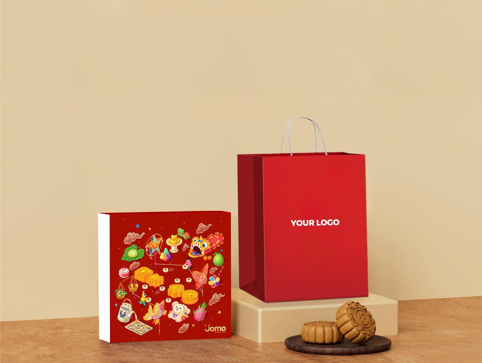 Quà tặng trung thu cho bé đầy đủ bánh kẹo và đồ chơi nhỏ