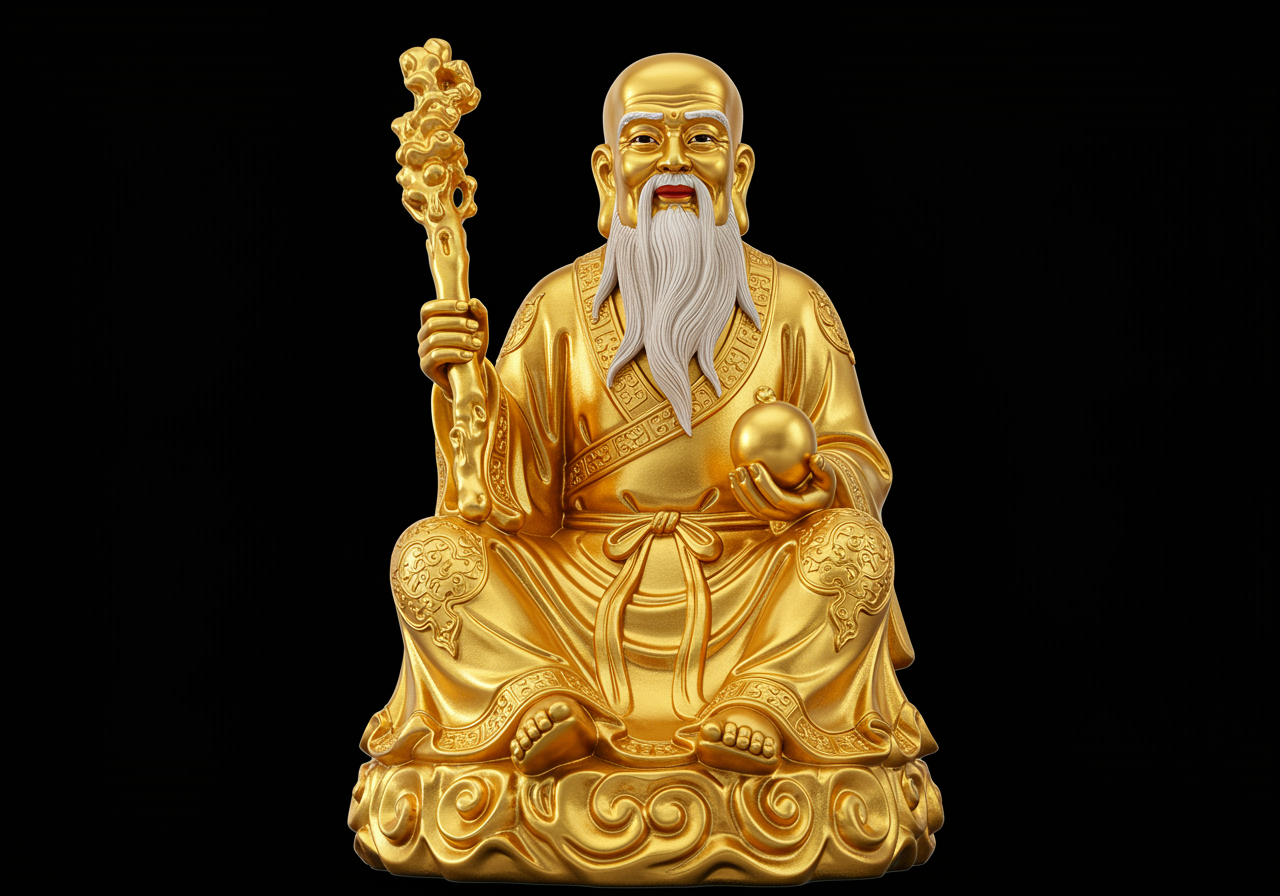 Tượng ông Thọ dát vàng