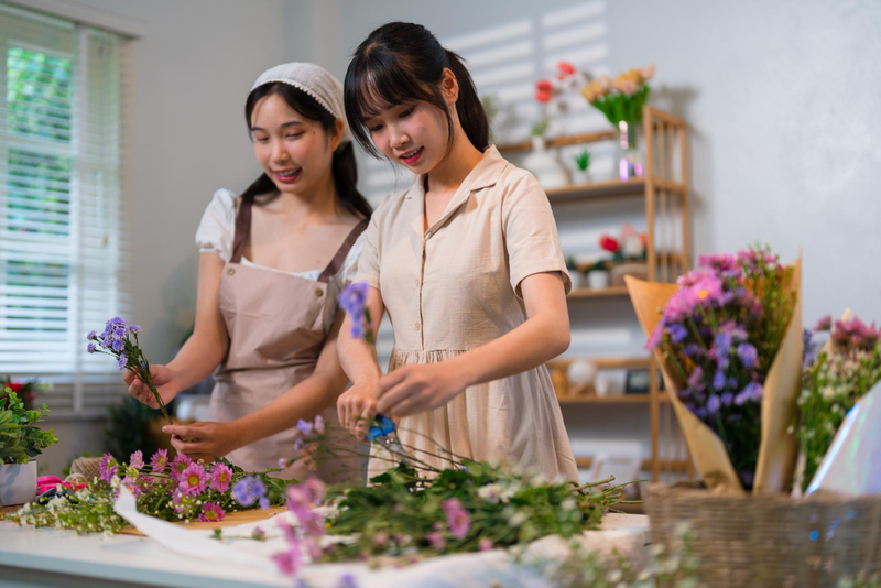 Workshop cắm hoa kỷ niệm ngày 20/10 tại công ty.