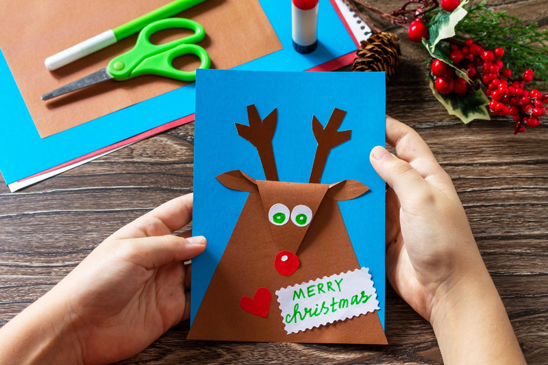 Alt: Thiệp Giáng sinh handmade sáng tạo